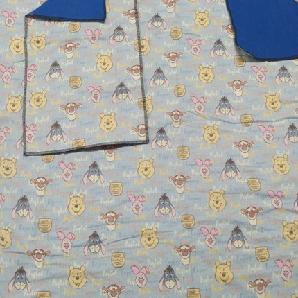 Handmade Double Layer Toddler Throw Blanket Set "Winnie the Pooh"