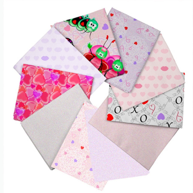 10 Fat Quarters - Assorted Love Bugs Fat Quarter Bundle