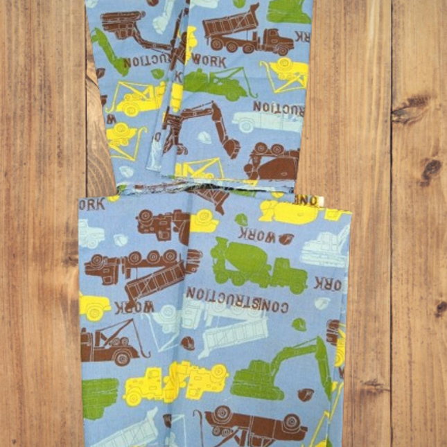 Construction 4 Piece 1/2 Yard Fabric Precut