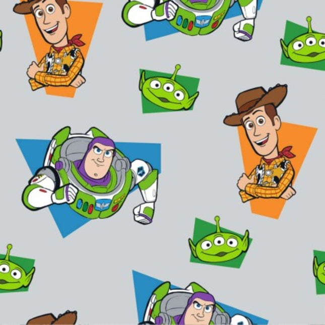 Toy Story Gray Fleece Fabric