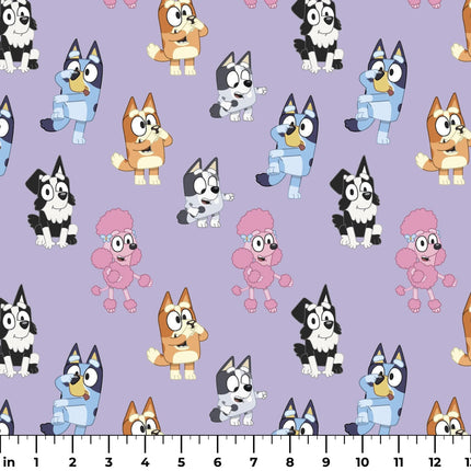 Playdate Party - BBC Bluey & Friends Cotton Fabric