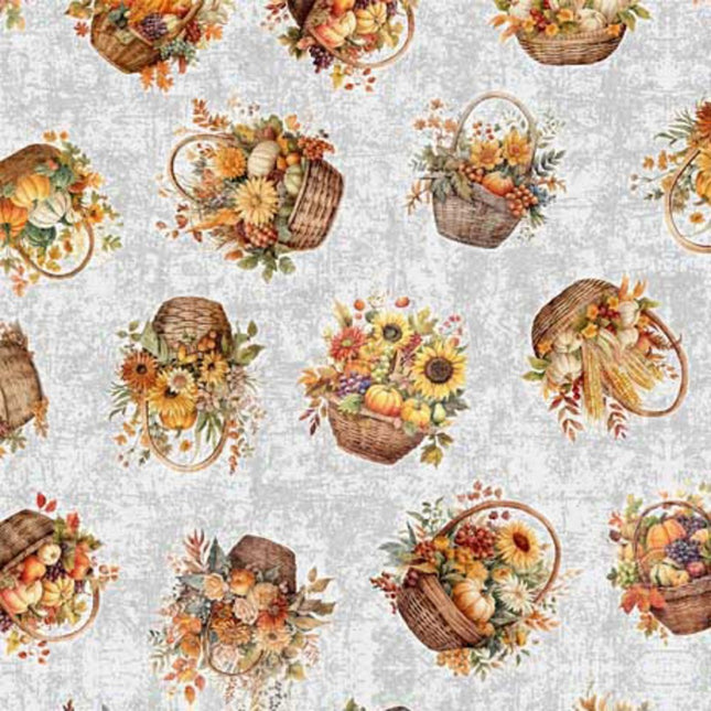 Autumn Spice Autumn Basket Cotton Fabric