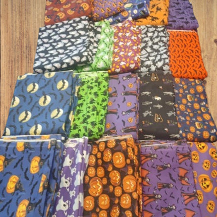10 Half Yards -Assorted Halloween #2 Fat Half Yard Bundle