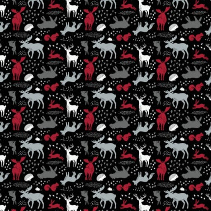 North of Ordinary Forest Animals Cotton Fabric