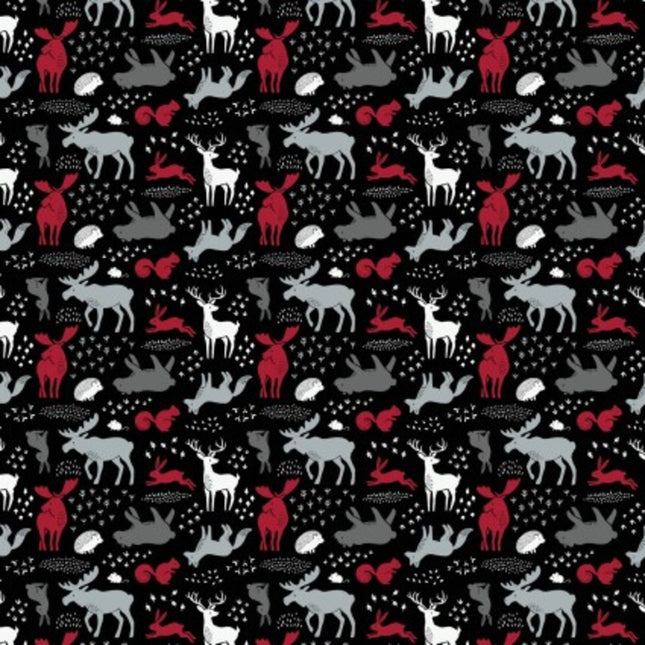 North of Ordinary Forest Animals Cotton Fabric