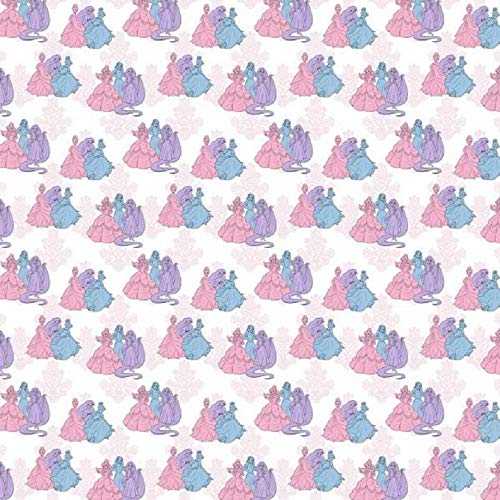 Princesses Friends White Cotton Fabric Table Runner & Placemats