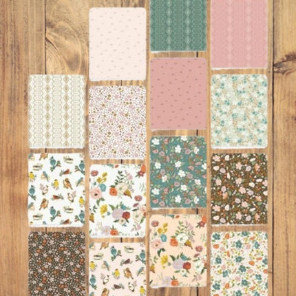15 Fat Quarters - Assorted Winged Medley Fat Quarter Bundle