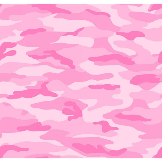 Camouflage Pink Flannel Fabric