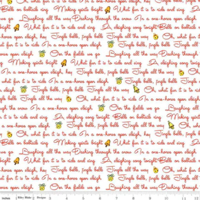 Jingle Bells Cotton Fabric
