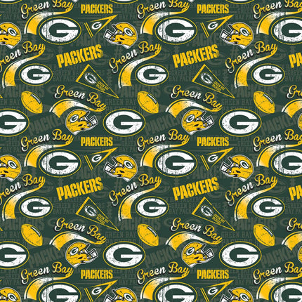 Packers Retro 44" Wide Cotton Fabric