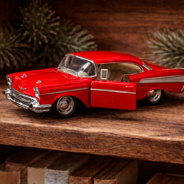 5″ DIE-CAST 1957 Chevrolet Bel Air – Red