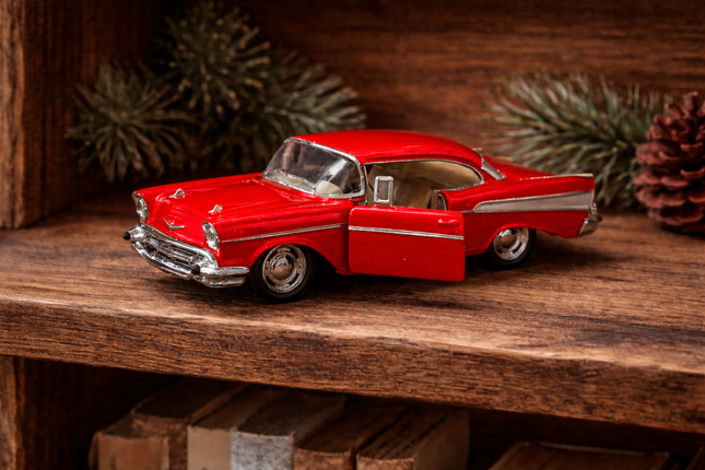5″ DIE-CAST 1957 Chevrolet Bel Air – Red
