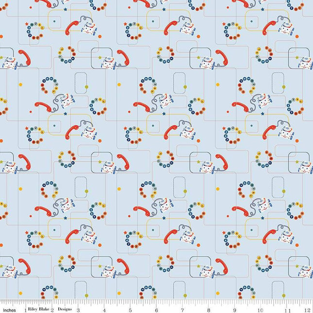 Pillowcase - Pop 'n Play Phones Sky Cotton
