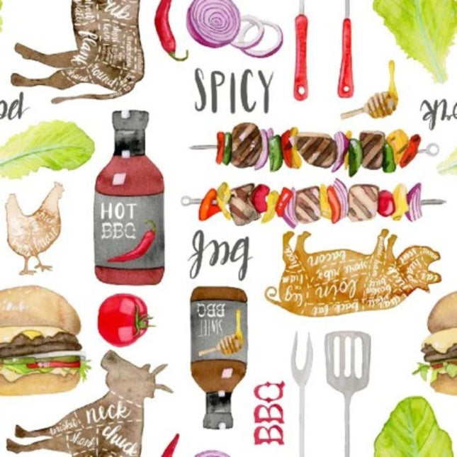 BBQ Summer Cotton Fabric