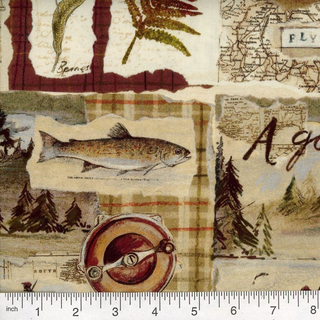 Fishing Lodge Cotton Fabric