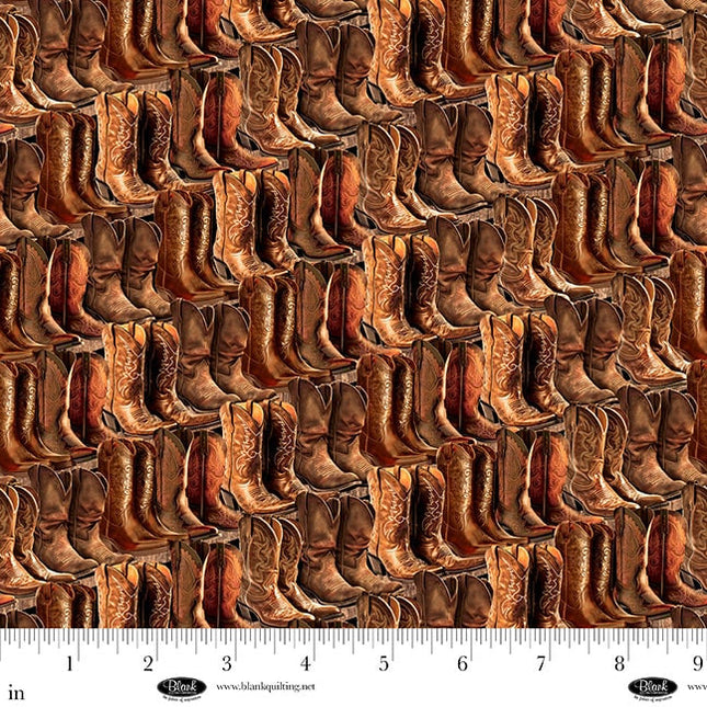 Curtain Valance - Spurs & Spirit Cowboy Boots Cotton