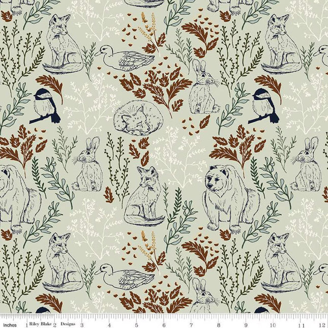 Pillowcase - Let's Wander Main Mist Cotton