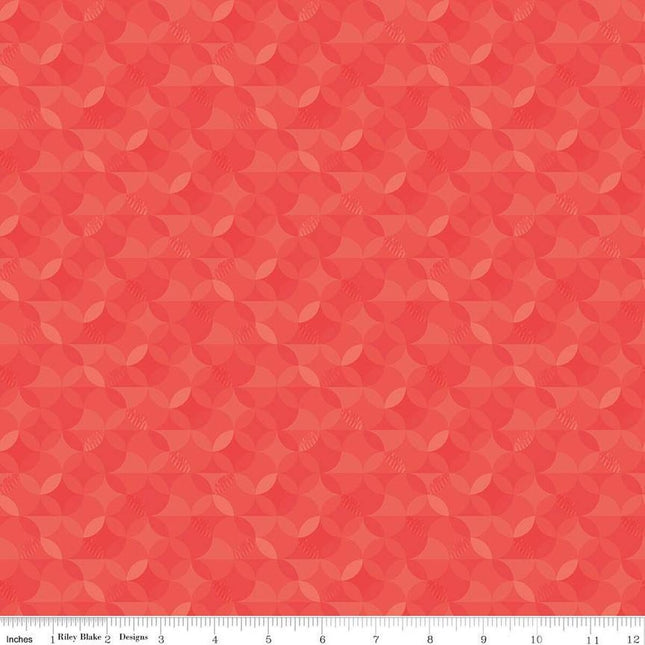 Pillowcase - New Box of Crayons Kaleidoscope Red Cotton