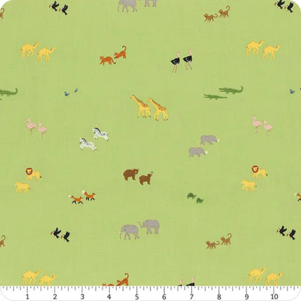 Two by Two Green Perfect Pairs Cotton Fabric
