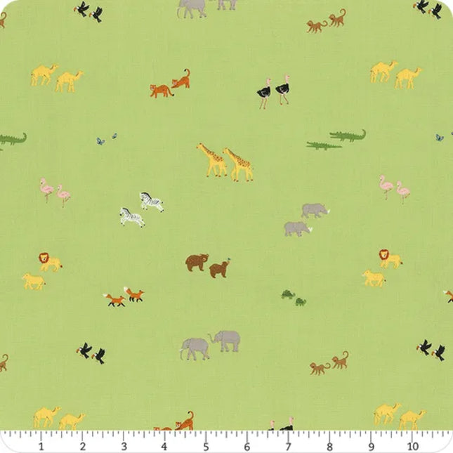 Two by Two Green Perfect Pairs Cotton Fabric