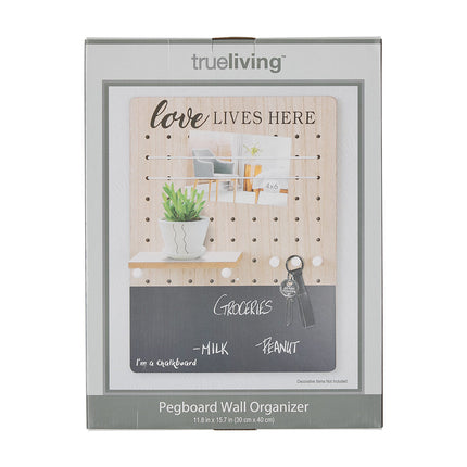 True Living Pegboard Wall Organizer, Assorted