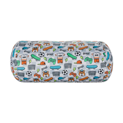 Beaded Printed Bolster Pillow, Assorted