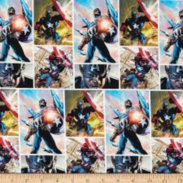 Avengers Captain America Cotton Fabric