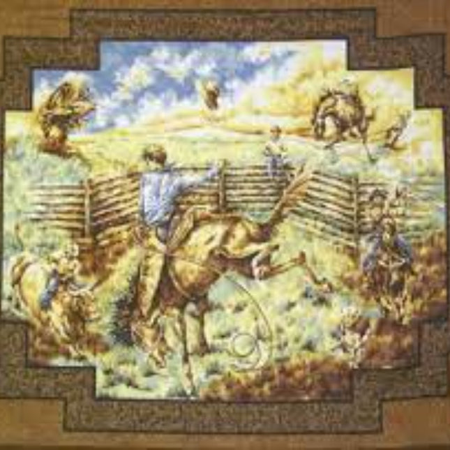 Handmade Tapestry “Rawhide Wall Hanging Brown"