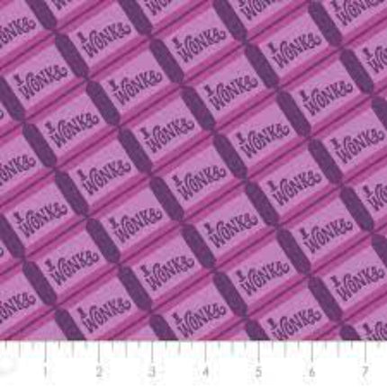Willy Wonka Chocolate Cotton Fabric