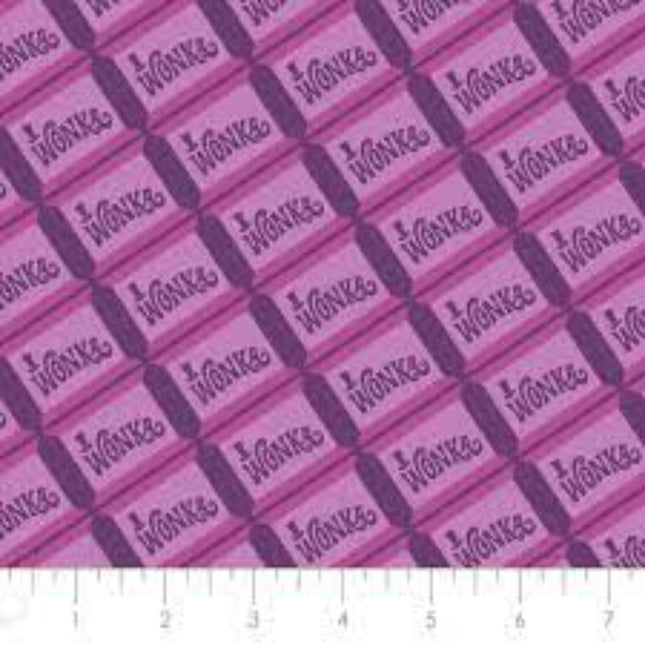 Willy Wonka Chocolate Cotton Fabric