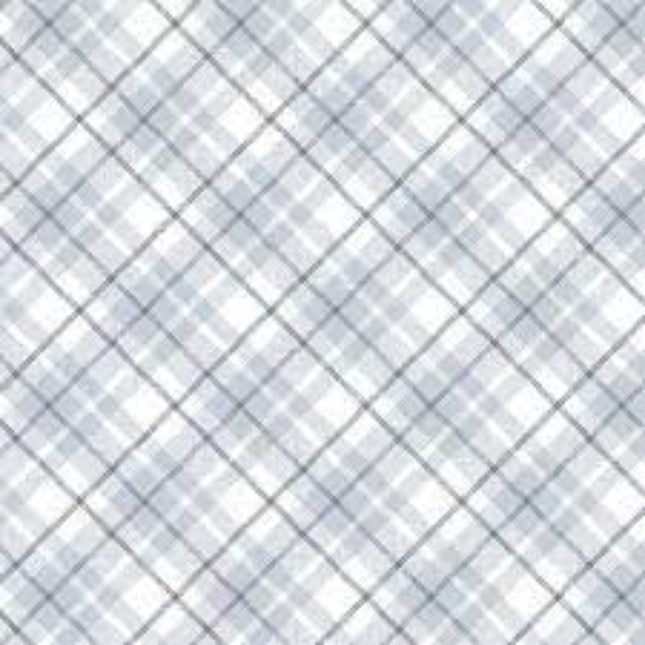 Single Layer Cotton Blanket - Farmland Tails Grey Plaid Cotton