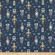 Star Wars Doodle Figures Cotton Fabric