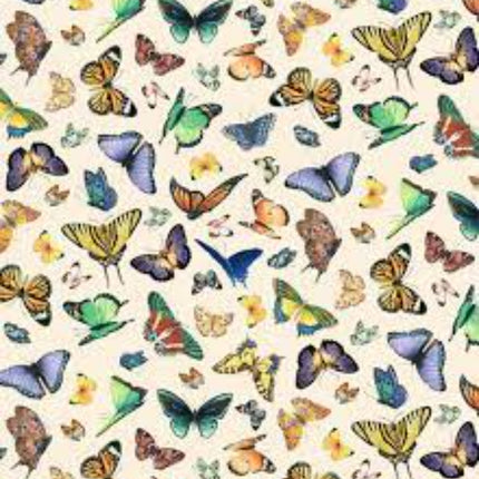 Handmade Placemat Or Table Runner Delicate Creation Butterflies Cream