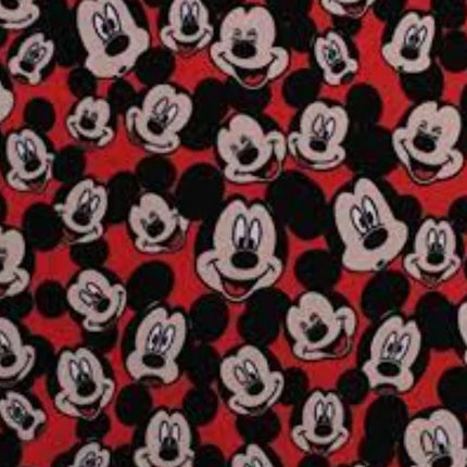 Handmade Single Layer Fleece 58"x 72" Throw Blanket "Mickey Mouse Head Toss ”