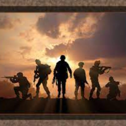 Handmade Tapestry “Always Ready to Defend Patriotic”