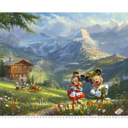 Handmade Tapestry "Mickey And Minnie in the Alphs”