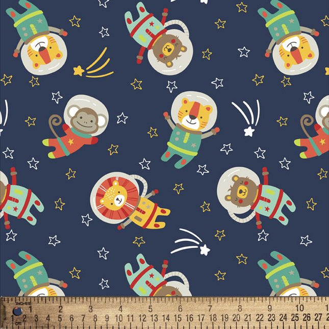 Curtain Valance - Space Kids Flannel