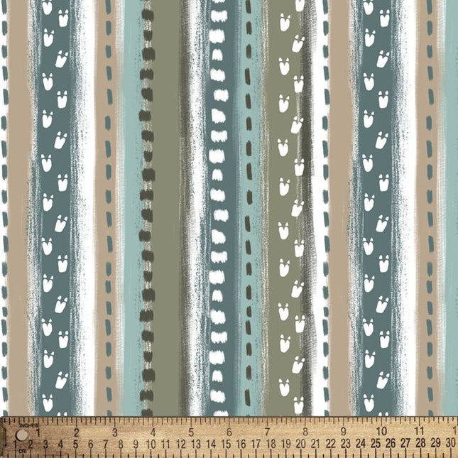 Pillowcase - Going Dino Stripe Flannel