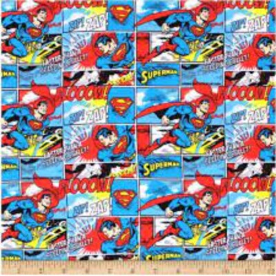 Superman Flannel Fabric