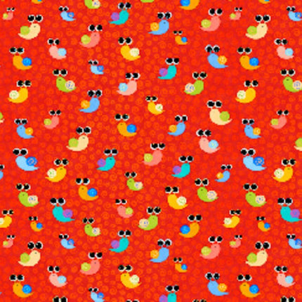 Hip Hop Sails Red Cotton Fabric