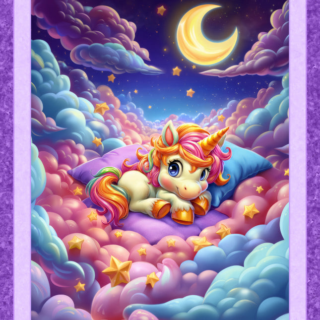 Unicorn Wishes Cotton Panel Fabric