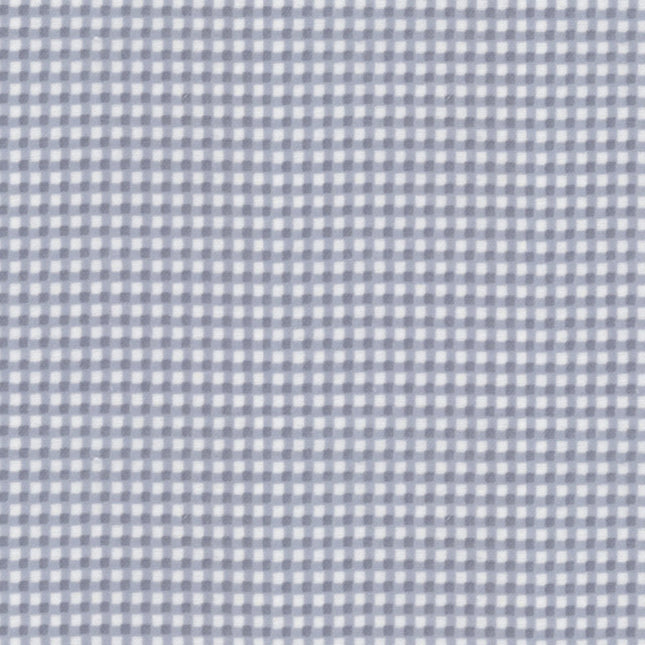 Gingham Plaid Stone Flannel Fabric