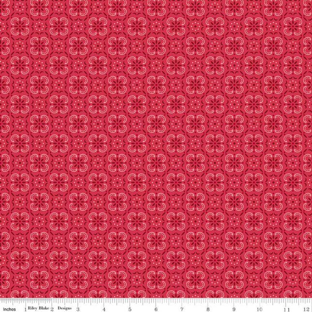 Farmer's Daughter Bandana Tea Rose Cotton Fabric