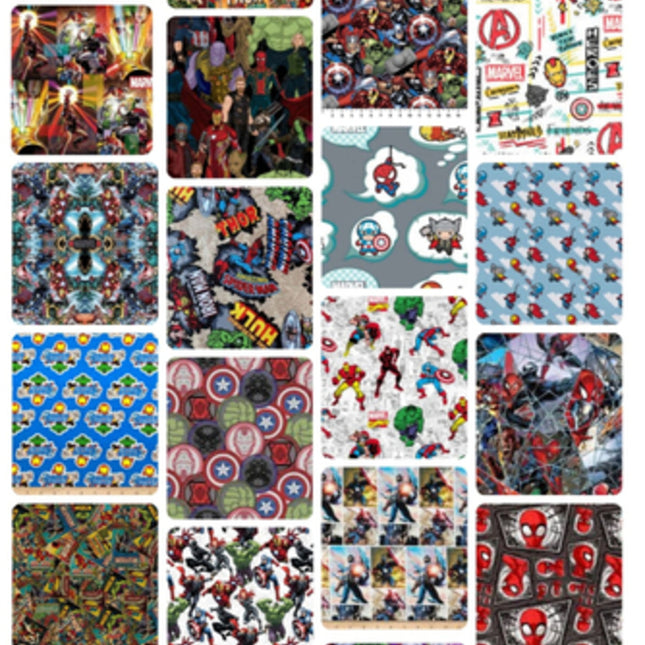 Assorted Avengers Fabric - 1 lb Scrap Bundle