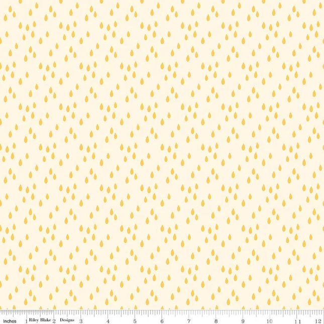 Two by Two Rainy Day Cream Cotton Fabric
