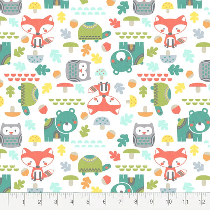 Woodies Pals Flannel Fabric