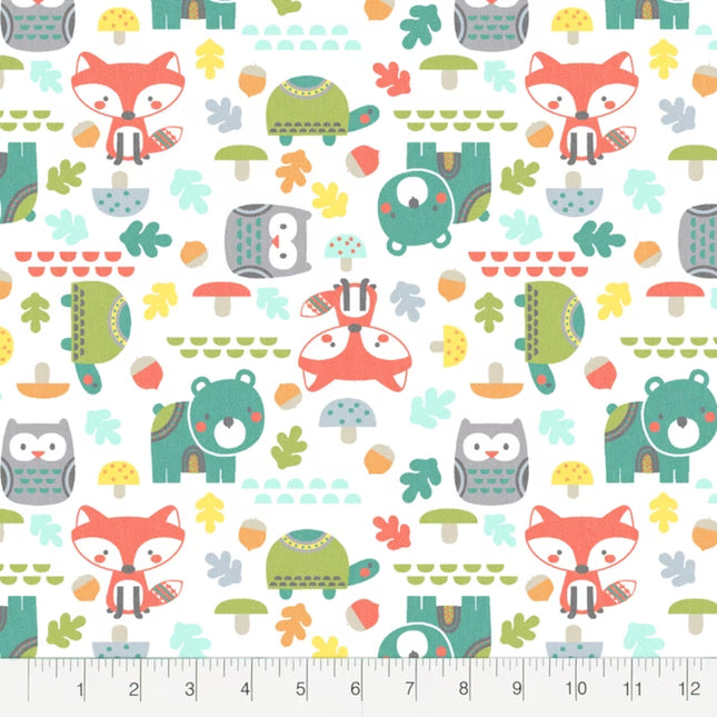 Woodies Pals Flannel Fabric