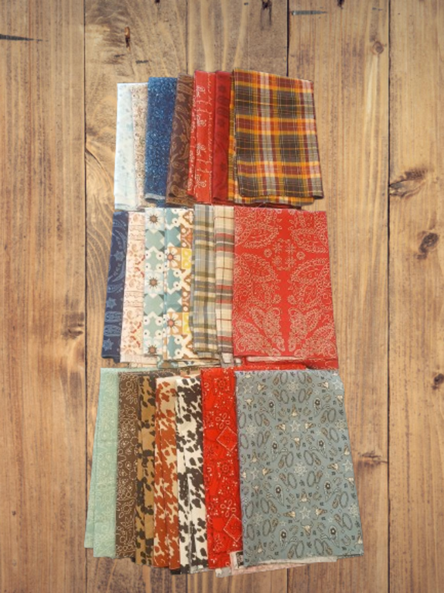 21 Fat Quarters - Assorted Bandanna Themed Fat Quarter Bundle