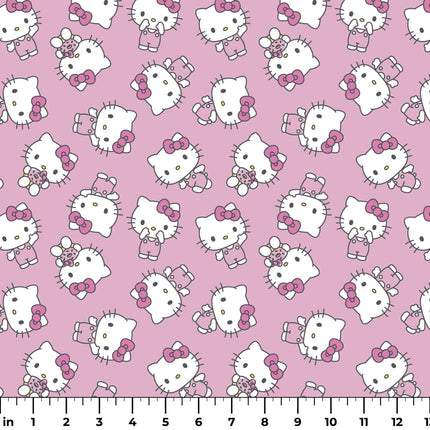 Sanrio Hello Kitty Sweet Toss Light Pink Cotton Fabric