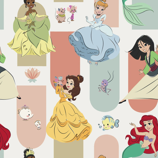 Princess Power - Disney Princesses Fleece Fabric